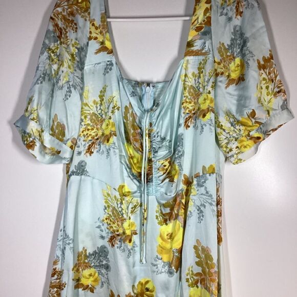 Favorite Daughter Marigold Bloom Floral Print Side Slit Maxi Dress Women’s Size - Picture 6 of 17